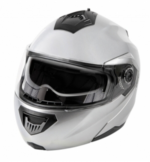 Casco la-1 modulare tg.s silver lucido