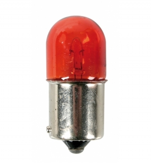 Cp.lampade sfer.12v ambra 10w bau15s