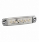 Luce ingombro bianca piatta 6led 12/24v f-17