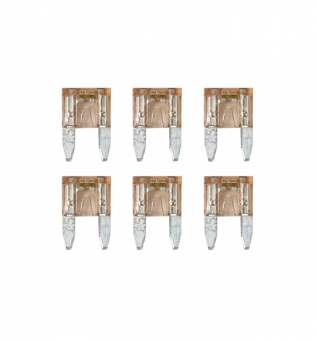 Cart.minifusibili lamellari con led 7,5a, 6pz Cart.minifusibili lamellari con led 7,5a, 6pz