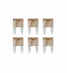 Cart.minifusibili lamellari con led 7,5a, 6pz