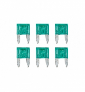 Cart.minifusibili lamellari con led 30a, 6pz
