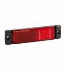 Luce rossa a 3led 24v con catarifrangente