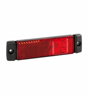 Luce rossa a 3led 24v con catarifrangente