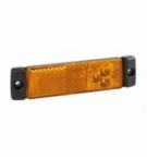 Luce ambra a 3led 24v con catarifrangente