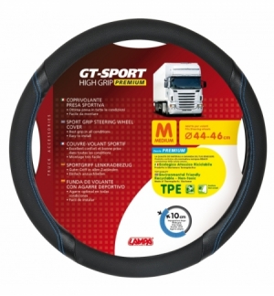 Coprivolante tpe"gt-sport"m" 44-46cm nero / blu