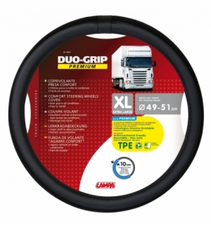 Coprivolante tpe"duo-grip"xl" 49-51cm nero