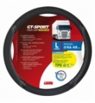 Coprivolante tpe"gt-sport"l" 46-48cm nero / silver