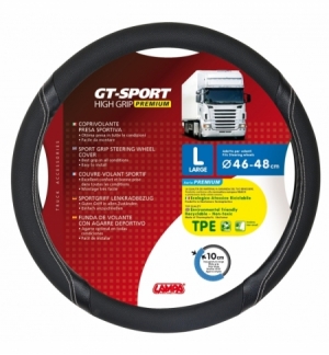 Coprivolante tpe"gt-sport"l" 46-48cm nero / silver