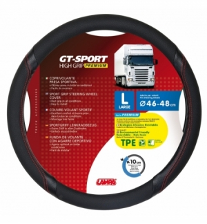 Coprivolante tpe"gt-sport"l" 46-48cm nero / rosso