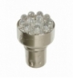 Lampada 24v 12led luce bianca bay15d