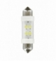 Cp.lampade 24v 4 led bianco siluro 10,5x38  sv8,5-8
