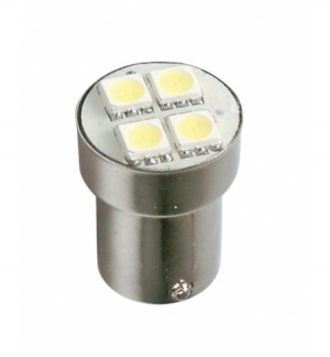 Lampada 24v 4smd ambra ba15s