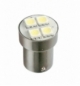 Lampada 24v 4smd blu ba15s