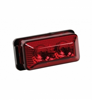 Luce ingombro"r-13"2led 24v rossa