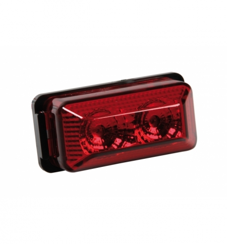 Luce ingombro"r-13"2led 24v rossa