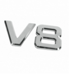 Emblema cromato "v-8" truck