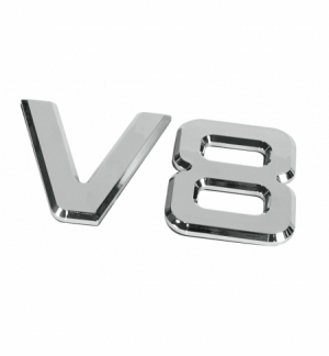 Emblema cromato "v-8" truck