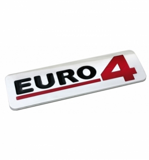 Emblema cromato camion euro4 170x50mm