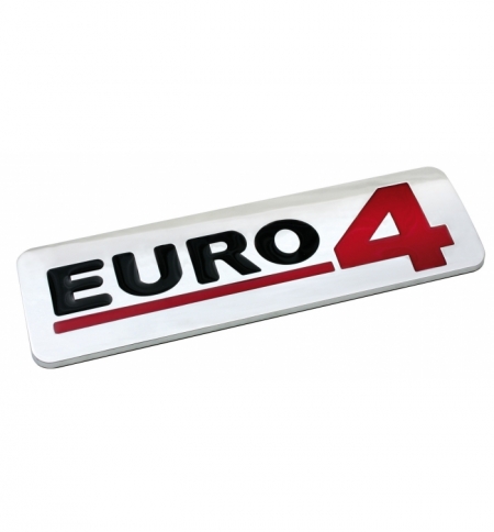Emblema cromato camion euro4 170x50mm Emblema cromato camion euro4 170x50mm