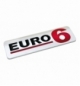 Emblema cromato camion euro6 170x50mm