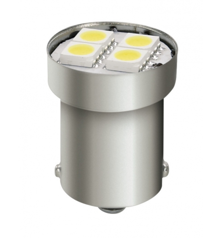 20pz lampade 24v 4smd bianco ba15s