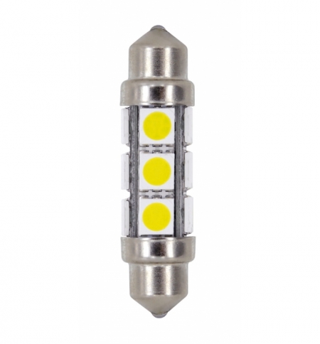 20pz lampade siluro 41mm 28v 12smd