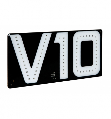 Emblema v10 luce led bianca Emblema v10 luce led bianca