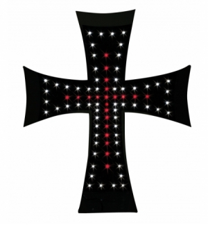 Croce a led 24v luce bianca/rossa