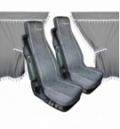 Set interni  melissa  grigio in microfibra per camion