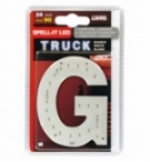 Lettera adesiva  g  24v led bianchi