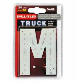 Lettera adesiva  m  24v led bianchi