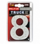 Numero adesivo  8  24v led bianchi