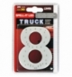 Numero adesivo  8  24v led bianchi