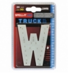 Lettera adesiva  w  24v led blu