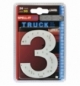Numero adesivo  3  24v led blu