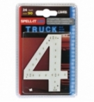 Numero adesivo 4 24v led blu