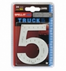 Numero adesivo 5 24v led blu