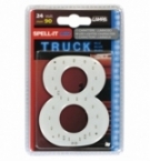 Numero adesivo 8 24v led blu