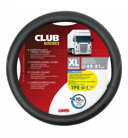 Coprivolante  club  premium nero+nero  xl  49-51 cm