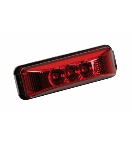 Luce ingombror-123led 24v rossa