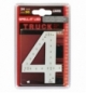 Numero adesivo 4 24v led rossi