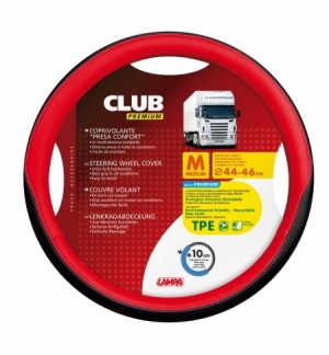 Coprivolante club premium nero+rosso m 44-46 cm