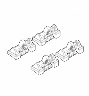 Kit attacchi renault clio 5d 3/98/9/05,clio storia5d 10/05 laguna e sw 3/01/9/07