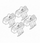 Kit attacchi volvo v50 04/13 (no railing)