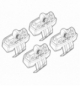 Kit attacchi audi a3 3p, 5p sportback(no profilo)12/, (3p,nn per pach. Est. Lucido)
