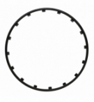 Set 4 protezioni cerchi rim ringz 15 nero