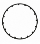 Set 4 protezioni cerchi rim ringz 16 nero