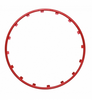 Set 4 protezioni cerchi rim ringz 17 rosso