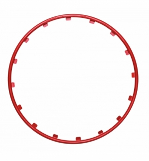 Set 4 protezioni cerchi rim ringz 18 rosso